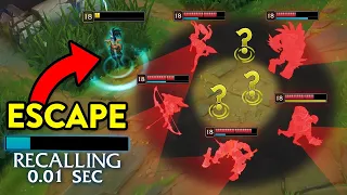 Calculating The PERFECT Escape... AMAZING ESCAPES MONTAGE (League of Legends)