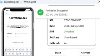 NEW iCloud Tool Bypass Windows With Signal/Sim/Network on iOS 17/16/15 iPhone/iPad /iBypass Signal