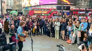 Andrew Duncan live in Piccadilly Circus | Coldplay - Every Teardrop is a Waterfall Cover