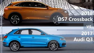 2018 DS7 Crossback vs 2017 Audi Q3 (technical comparison)