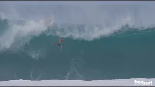 Wipeout of the Week / Jesse James Johnson at Pipeline - Freesurf Magazine