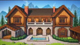 Minecraft How to make a Wodden Mansion #2 | Minecraft Tutorial.