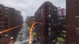3 minutes and 54 seconds of Web-Swinging on Level 1 & 0 Assist in Spider-Man 2….