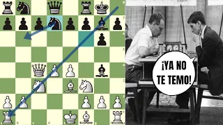 ¡LA ÚNICA VEZ QUE JUGARON! 😱 (choque de títanes): Botvinnik vs Fischer (Varna, 1962)