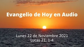 Evangelio de hoy   Lunes 22 de Noviembre 2021   Lucas 21, 1 4 - Gaudio Books