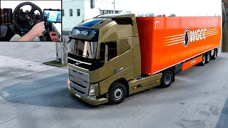 Euro Truck Simulator 2 - Volvo FH16 | Logitech G923 and Web cam [4k]