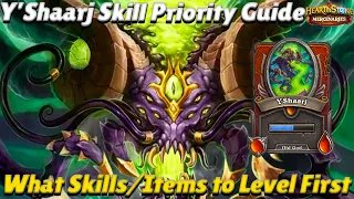 Y'Shaarj Skill Priority Guide! What Items and Skills to Level First! - Hearthstone Mercenaries Tips