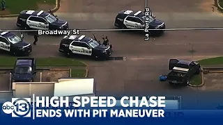 RAW: PIT Maneuver Ends High Speed Police Chase in Houston