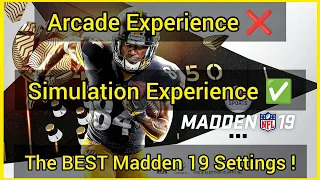 These Settings Turn Madden 19 Into A Football Sim!