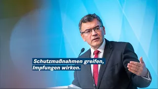 Staatskanzleiminister Dr. Herrmann nach der Kabinettssitzung zur Corona-Pandemie (10.05.21) - Bayern