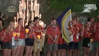 La Promesse scoute chantée à Lourdes