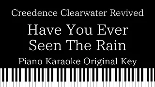 【Piano Karaoke Instrumental】Have You Ever Seen The Rain / Creedence Clearwater Revived【Original Key】