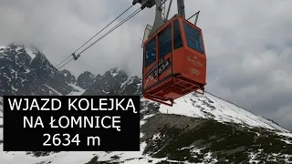 Wjazd kolejką Łomnica Słowacja 2022 Lomnický štít cable car [4K]