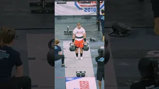 5x Champ Mat Fraser making light work of the 203LB Monster Kettlebells at the 2018 CrossFit Games