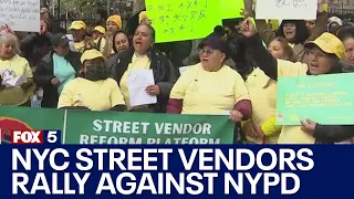 NYC Street vendors rally against NYPD crackdown, call for more licenses