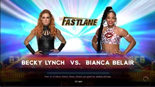 WWE 2K22 PS4 Gameplay - Becky Lynch vs Bianca Belair