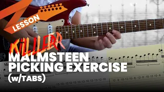 Killer Malmsteen Speed Picking Exercise with Tabs