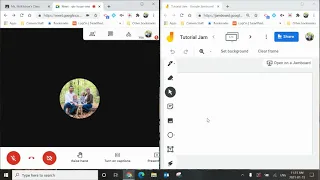 Using Google Meet and Jamboard Splitscreen