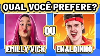 🔁 O QUE VOCÊ PREFERE? Versão YouTubers 🤩🎥