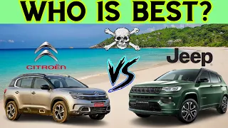 Citroen C5 aircross 𝙑𝙎 Jeep Compass 2021 full detailed comparison | @V-MOTORS