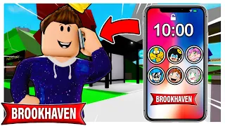 LLAMANDO A LOS COMPAS con EL MOVIL en BROOKHAVEN - Roblox YoSoyLoki