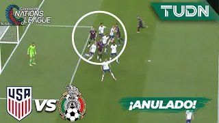 ¡ANULADO! Le quitan un golazo a México | USA 0-1 México | CONCACAF Nations League - Final | TUDN