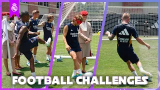 Kroos, Modrić and Alaba take on the Emirates Football Challenges at UCLA!