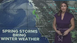 California Weather Update: Winter Storm Warning in Sierra, rain showers in the valley