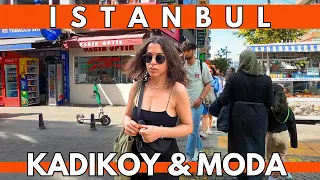 ISTANBUL KADIKOY,MODA DISTRICT EXPLORING 23 MAY 2023 WALKING TOUR | 4K UHD 60FPS