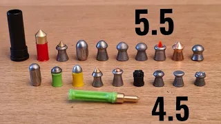 4.5 & 5.5 Air Rifle Pellet Penetration Test