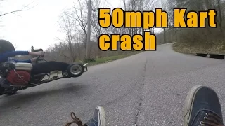 BAD GO KART CRASH AT 48MPH