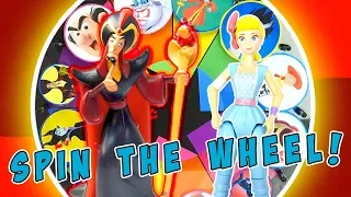 Toy Story 4 Spin the Wheel Bo Peep's Missing Hook Mystery! W/ Woody, Buzz Lightyear and Forky