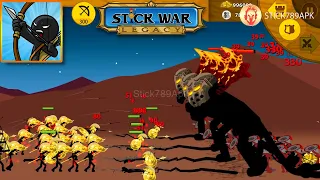 ⚔️ SPARTAN GOLDEN VS GRIFFON THE GREAT ENEMY | Stick War Legacy mod army Best Gameplay #FHD