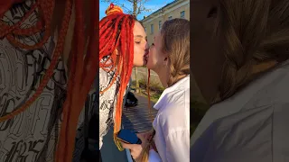 Prank kiss girl 💋❤️‍🔥 #reaction #prank #shortvideo