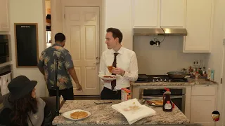 Nmplol leaves Malena and Mister Arther alone in the kitchen