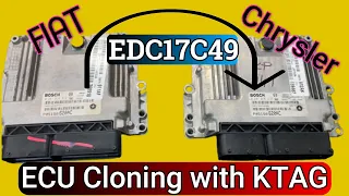 كيفية نسخ عقل المحرك بالتفصيل Read  Write Cloning ECU EDC17C49  CHRYSLER-FIAT  Cloning using KTag