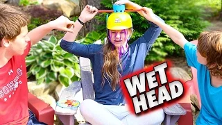 Wet Head Challenge: FISH SAUCE, SLIME & SYRUP!!!