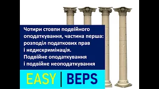 Чотири стовпи подвійного оподаткування, частина перша: розподіл податкових прав і недискримінація