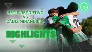 Resumen del partido Betis Deportivo - Cádiz Mirandilla (3-1) | CANTERA