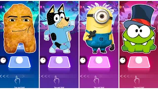 Gegagedigedagedago 🆚 Bluey Bingo 🆚 Minions 🆚 Om Nom. 🎶 Tiles Hop EDM Rush!