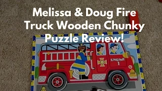 Chunky Puzzle, Great for kids! // Melissa & Doug Puzzle Review