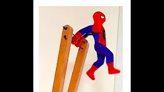 Acrobat/Gymnast wooden toy spiderman - free template