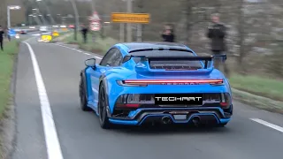 TechArt Porsche 992 GT Street R with 800HP - FAST Accelerations and Engine Sounds!