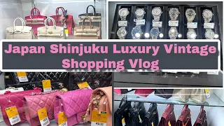 Japan Shinjuku Designer Vintage Shopping Vlog(LV,Hermes, Chanel, Rolex)Komehyo,Daikokuya,Okura,Ginzo