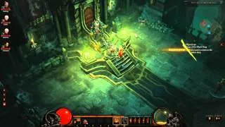 Diablo 3 Beta HD Gameplay - Skeleton King with Party.