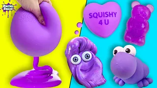 What's Inside ALL PURPLE Squishies and Stress Balls?