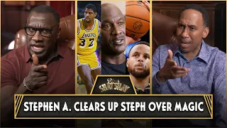 Stephen A. Smith Clears Up His "Steph Over Magic" Comments & Talks Argument With Michael Jordan