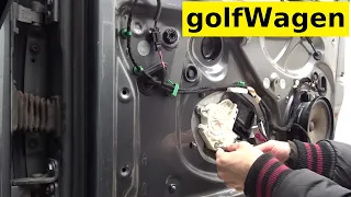 VW Golf 5 door control module replacement / window motor replacement