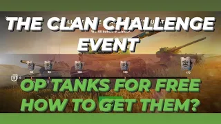 Premium Tanks for free | Clan Challenge Event Explained | World of tanks Blitz | WOTB | WOTBLITZ