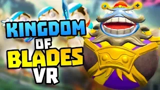 SAMURAI BATTLE MEETS FRUIT NINJA IN VR! - Kingdom of Blades Gameplay - VR HTC Vive Gameplay